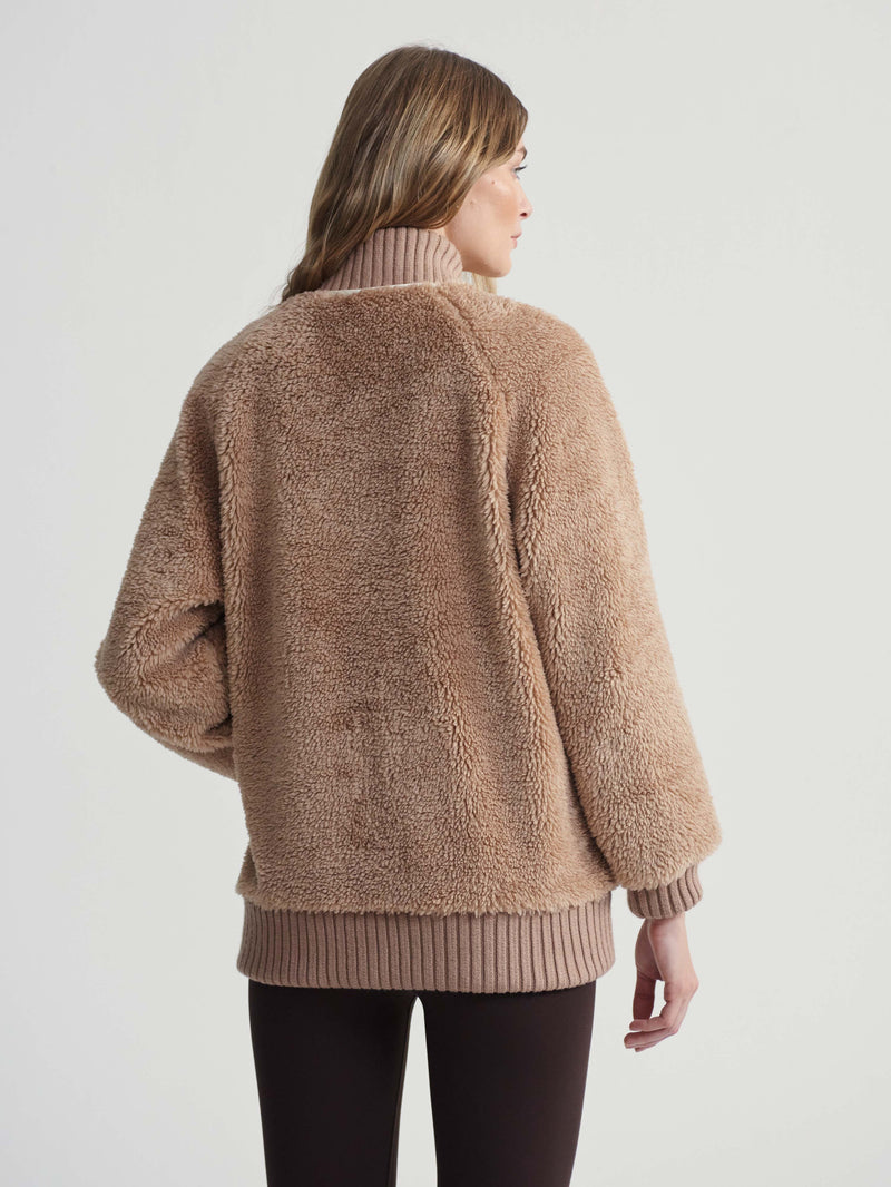 Ella Long Line Sherpa Bomber