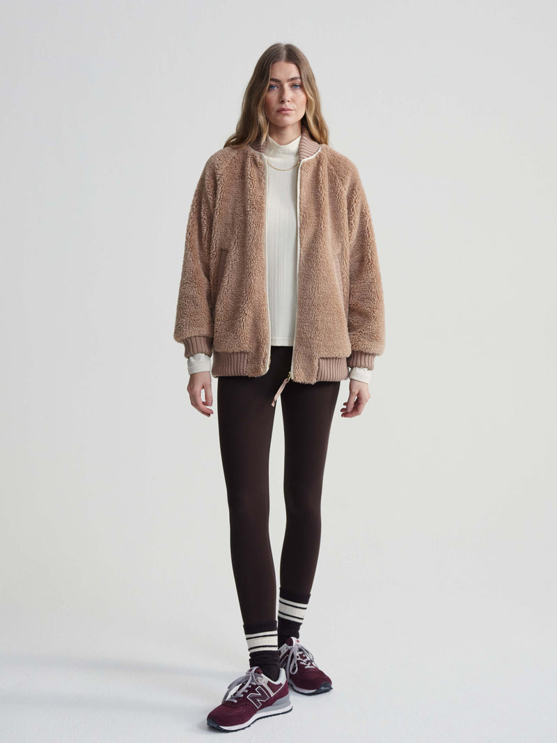 Ella Long Line Sherpa Bomber