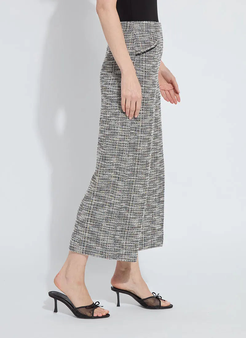 Charlotte Ankle Tweed Palazzo Pants Lysse