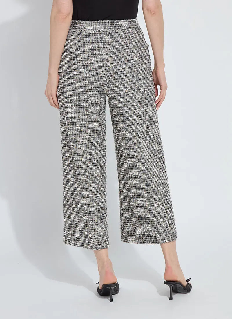 Charlotte Ankle Tweed Palazzo Pants Lysse
