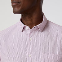 Leeward SS Dress Shirt - Rose Geo Texture