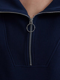 Vine Half-Zip Pullover - Dark Sapphire