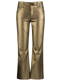 Kelsey High Rise Ankle Flare - Gold