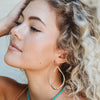 Addison Hammered Hoops Leslie Curtis