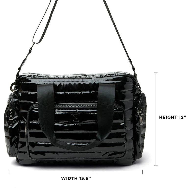 Voyager Travel Bag - Black Patent