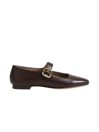 Michaela Mary Jane Flat - Spiced Pecan Leather Sam Edelman