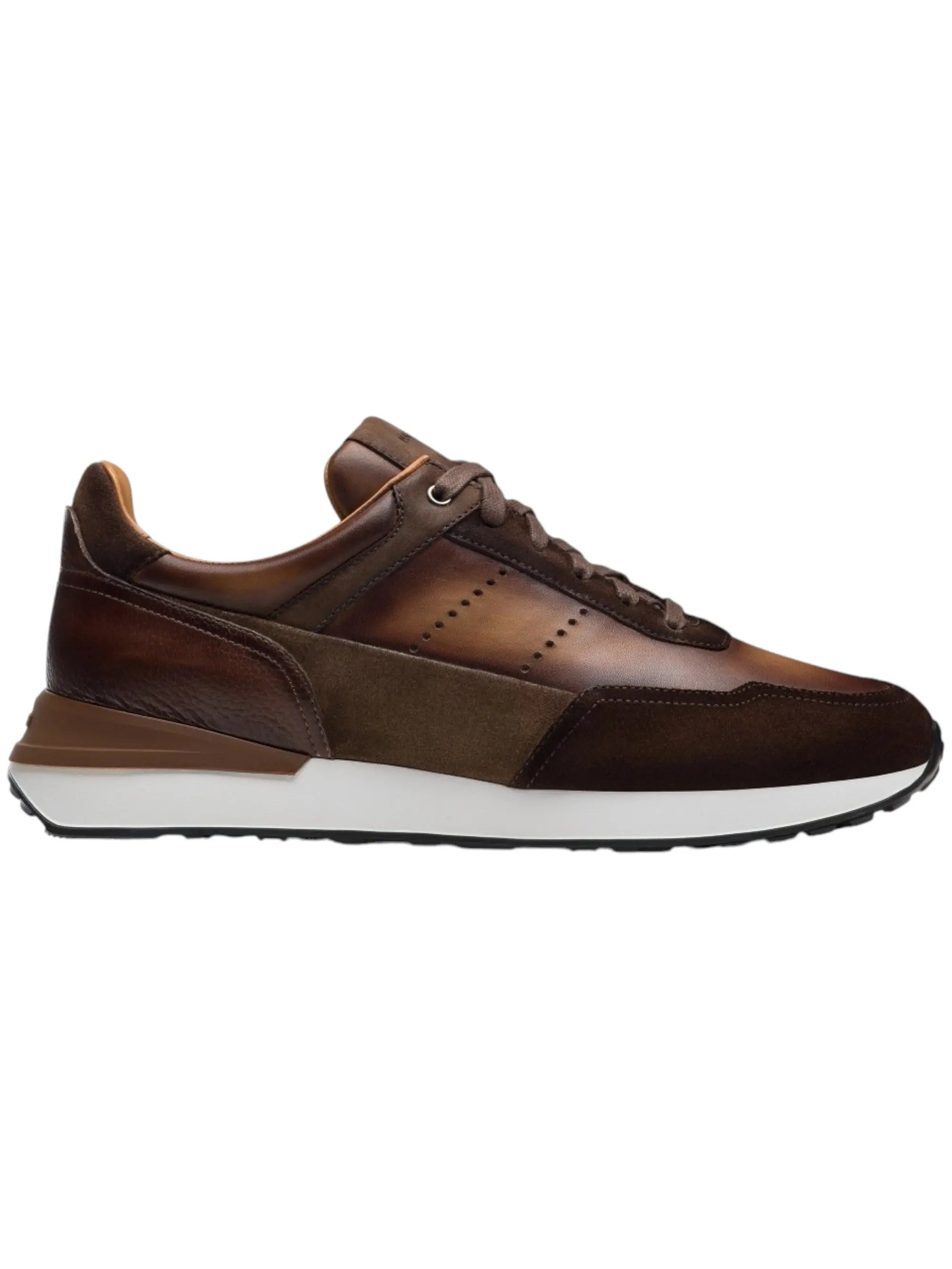 Bravo V Sneaker Midbrown Suede | Magnanni Men's Luxury Sneakers