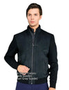 Gavin Black Suede Jacket ENZO