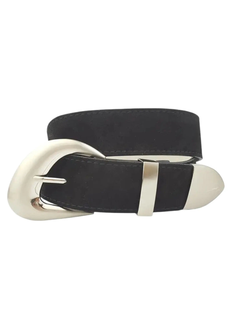 Genuine Suede Leather Belt Axesoria West