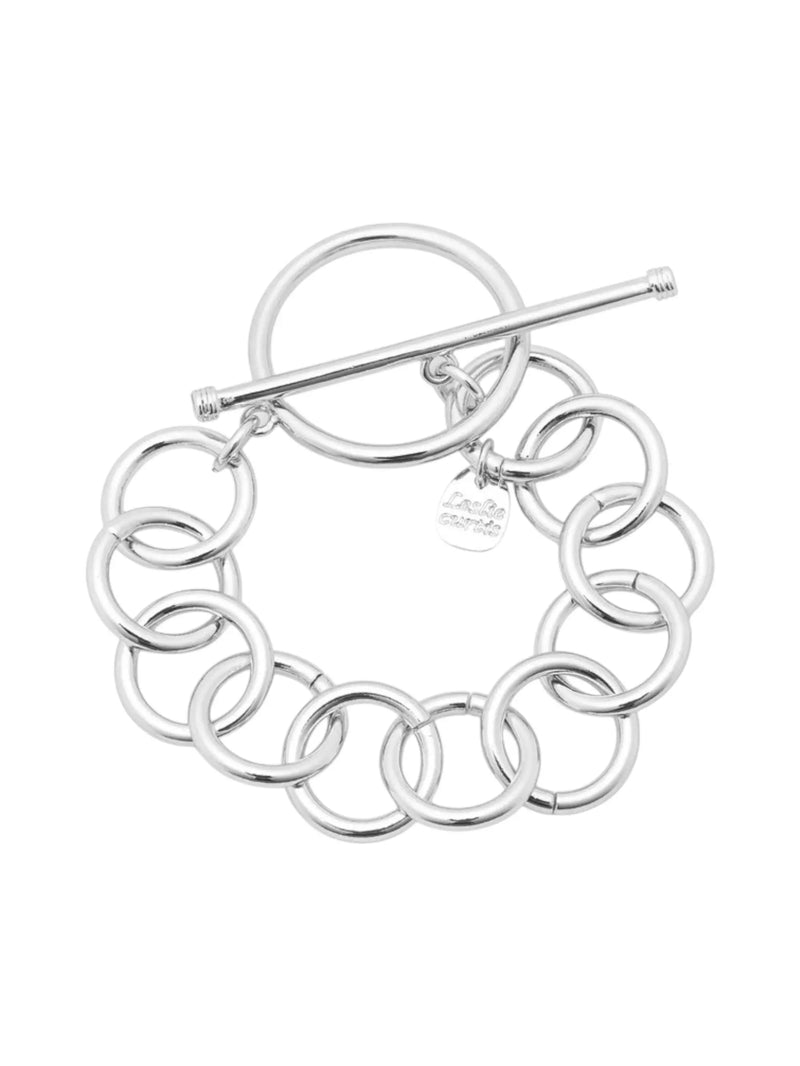 Chunky Silver Valerie Bracelet Leslie Curtis