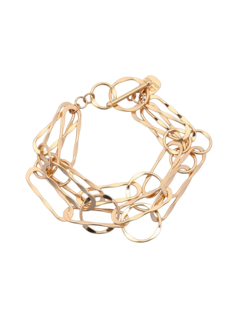 Sinclair Layered Gold Bracelet Leslie Curtis