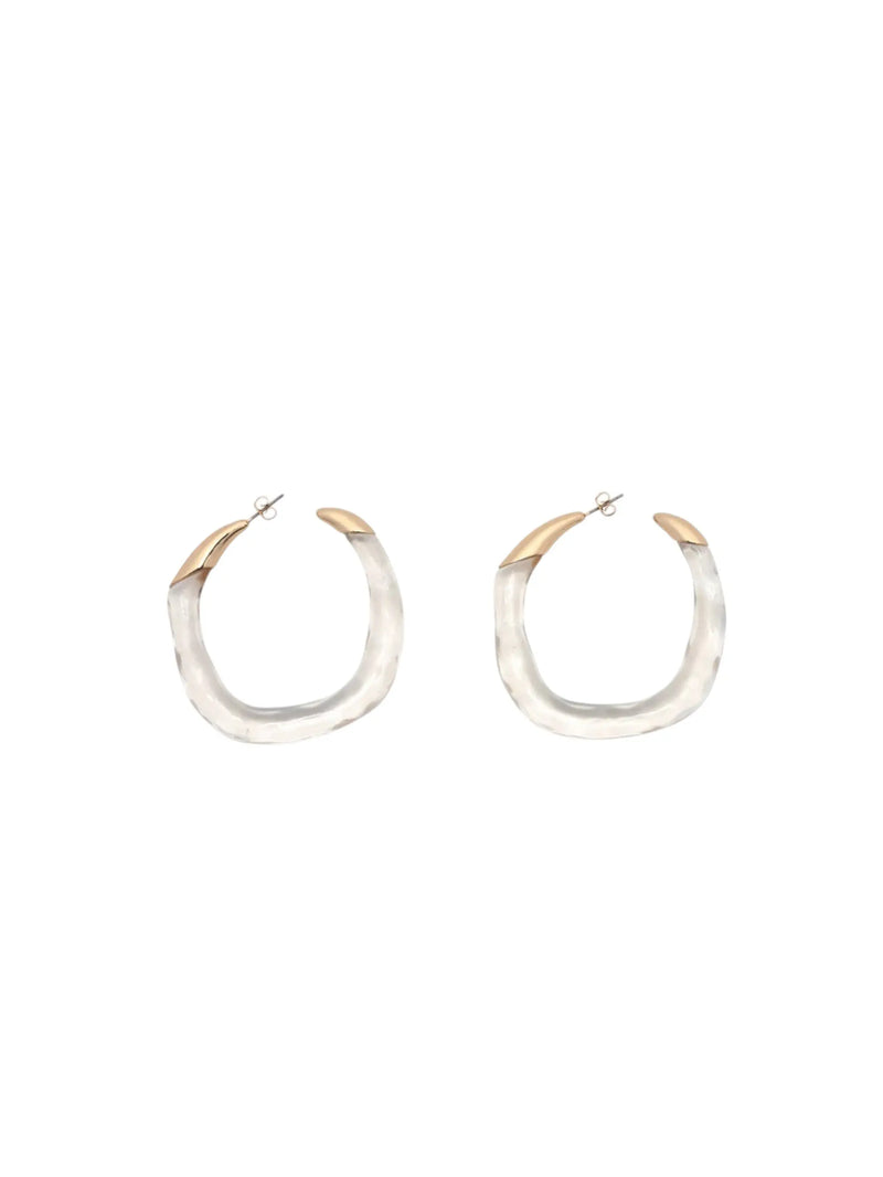 Maya Clear Hoops Leslie Curtis