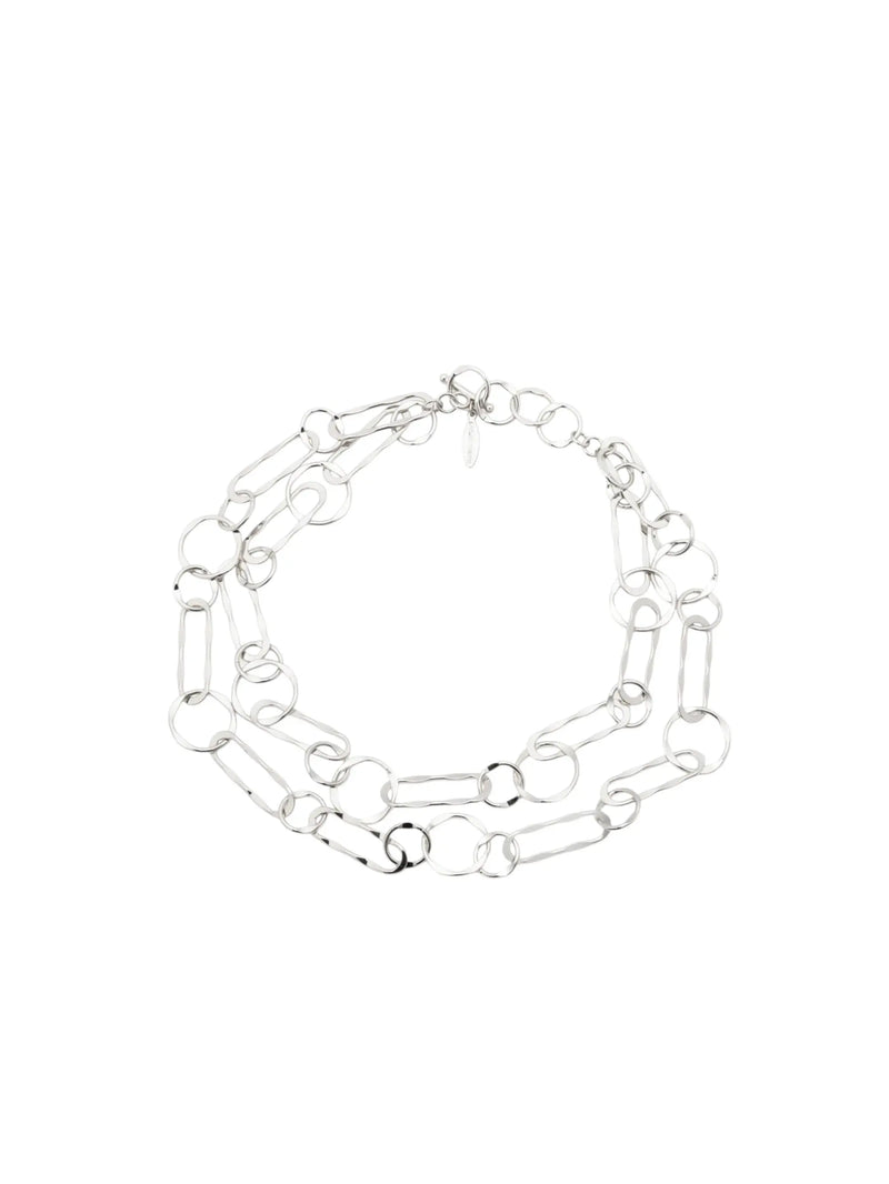 Julie Silver Layered Necklace Leslie Curtis