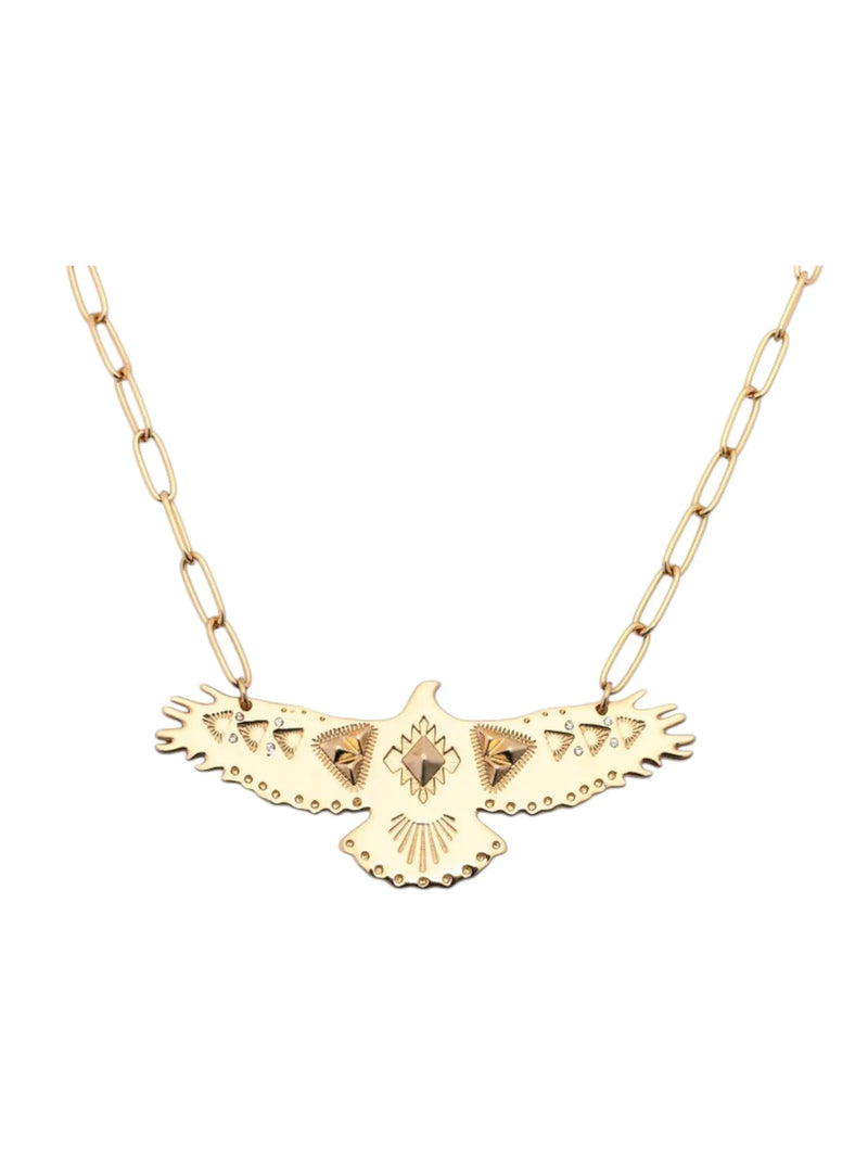 Cheyenne Eagle Necklace Leslie Curtis