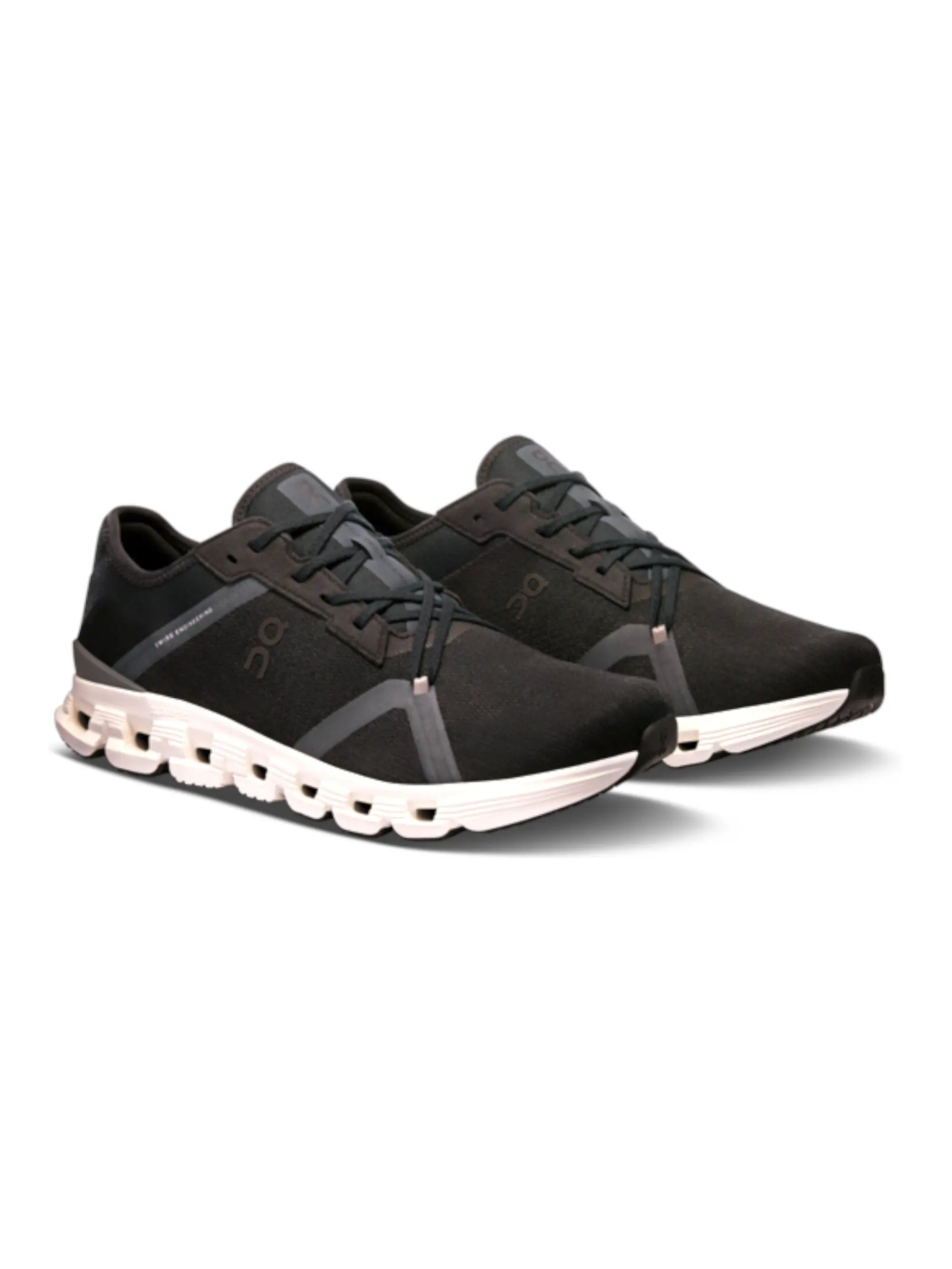 On Running Cloud X4 Men's Running Shoes in All Black/Asphalt Lansky Bros. On Running Cloud X4 Men's Running Shoes in All Black/Asphalt Lansky Bros.