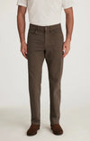 Charisma Relaxed Straight Pants - Coffee Diagonal 34 Heritage