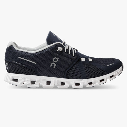 Cloud 5 Running Shoe - Midnight & White