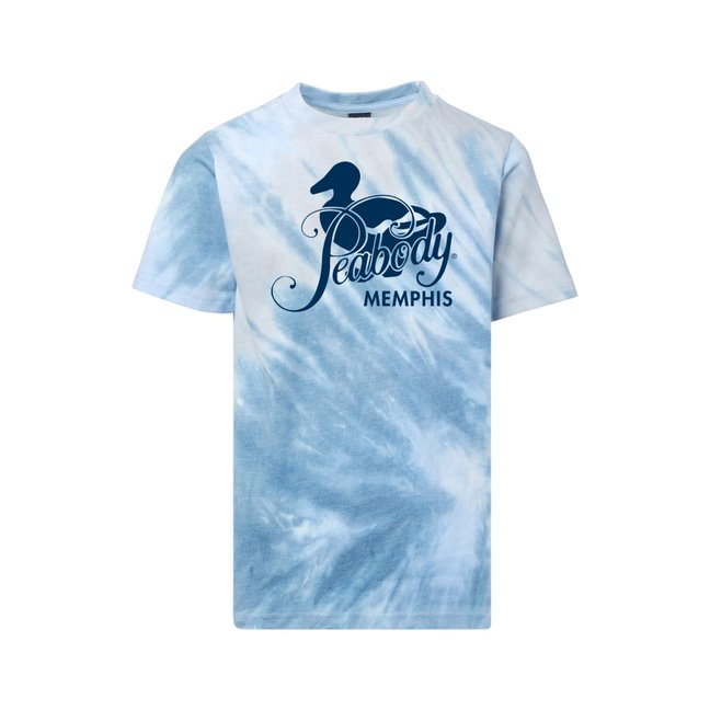 Youth Peabody Blue Tie Dye Tee