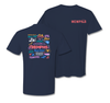 The Memphis Collage Tee- Navy Blue