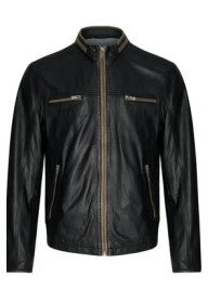 Wild Leather Jacket- Lipstick Red - Lansky Bros.