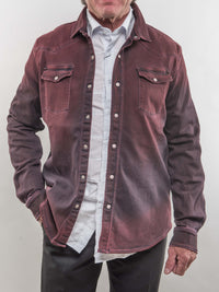 Roper Western Snap Shirt/Shacket - Bordeau