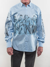 Blue Elvis Sport Shirt