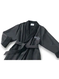 Microfiber Peabody Robe- Black