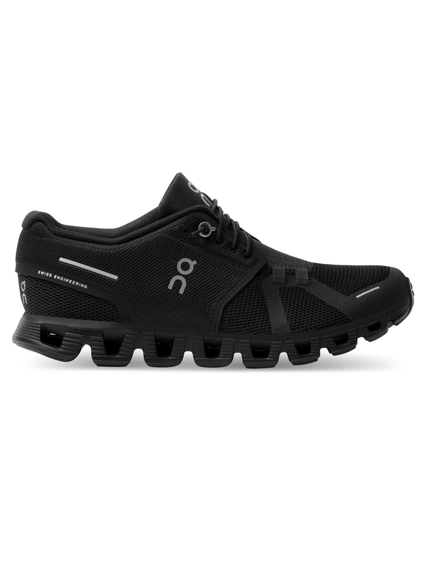 All black running sales shoes